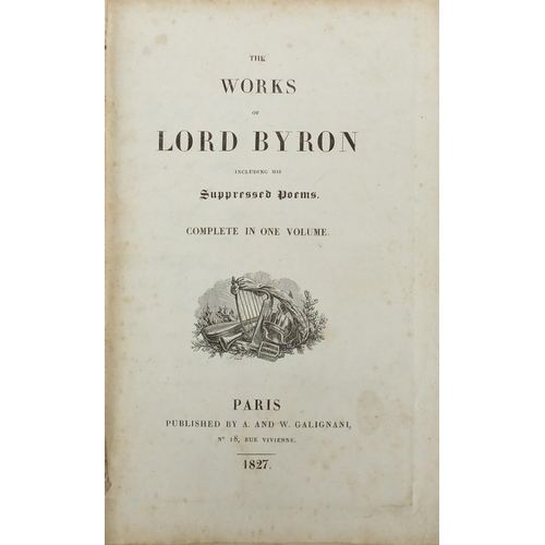 835 - The Works of Lord Byron, published by A & W Galignani 1827