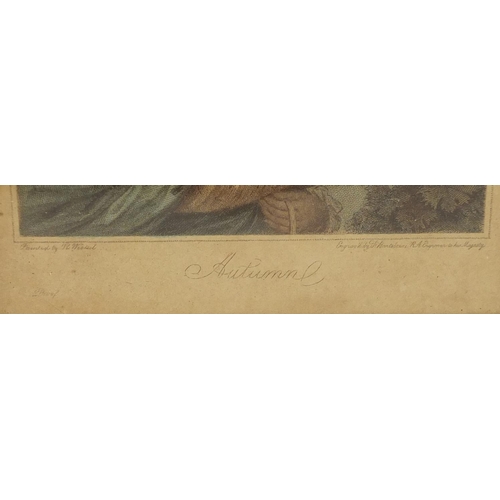 441 - F Bartolozzi - Four seasons, framed, each 16.5cm x 13cm