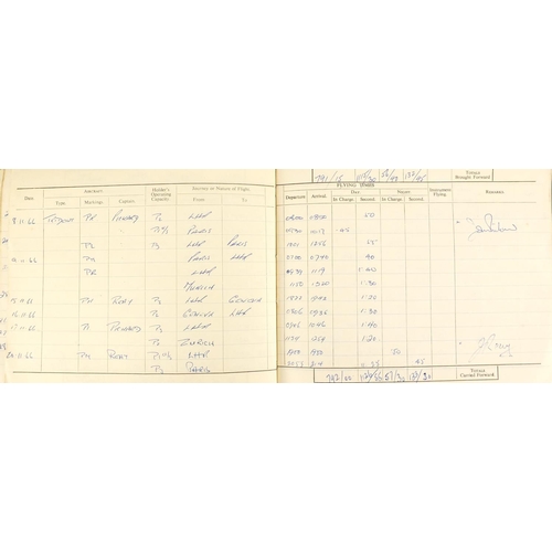 281 - Aviation ephemera relating to Andrew R M Macnae including Royal Canadian Air Force pilots flying log... 