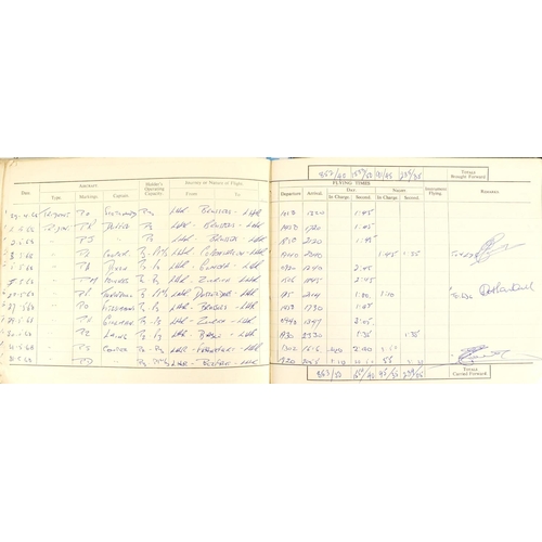 281 - Aviation ephemera relating to Andrew R M Macnae including Royal Canadian Air Force pilots flying log... 
