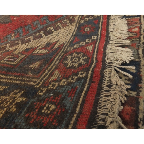 18 - Rectangular Turkish Anatolian carpet runner, the central field having a repeat flower design onto a ... 