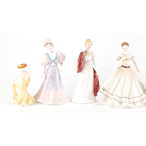 126 - Seven collectable figurines including Coalport, the largest 20cm high