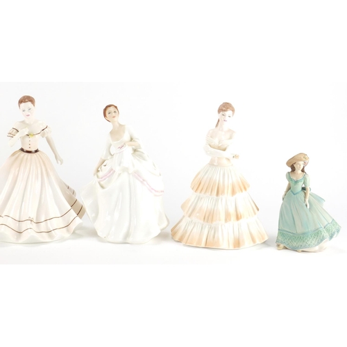 126 - Seven collectable figurines including Coalport, the largest 20cm high