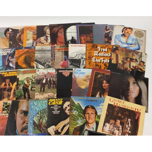 505 - Vinyl LP's including John Denver, Johnny Cash, Mike Hardy, Tom Paxton and George Hamilton