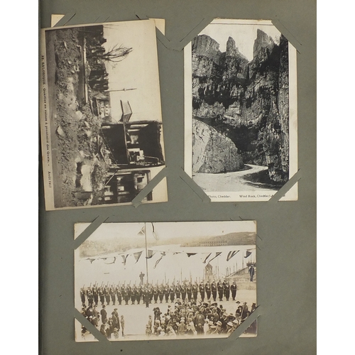 200 - Predominantly continental postcards, some Military and some black and white photographic including R... 