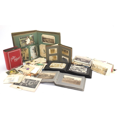 812 - Early 20th century and later postcards, greetings cards and photographs including some shipping and ... 