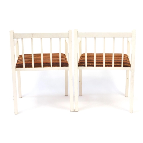 34 - Pair of 1970's spindle back chairs by Goodearl Risboro