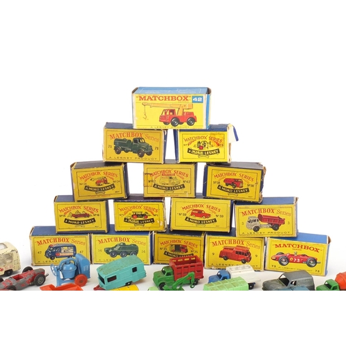 409 - Matchbox series by Lesney die cast vehicles, mostly with unassociated boxes