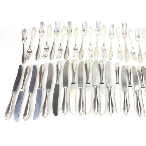 391 - WMF silver plated cutlery including Friodur pattern