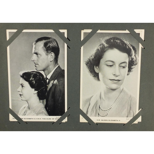803 - Album of commemorative postcards including Queen Elizabeth II