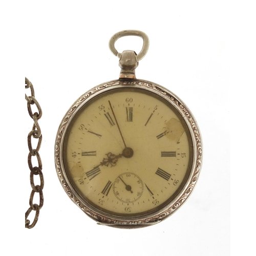 639 - Two pocket watches including an unmarked silver example