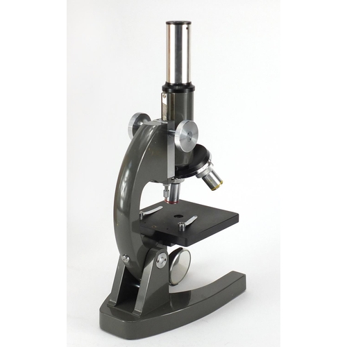 454 - Opax microscope with case and Masonic Regalia