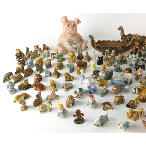 353 - Large collection of mostly Wade Whimsies, tortoises and Natwest pig including a gingerbread man