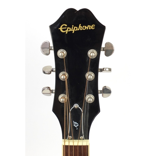 91 - Epiphone acoustic guitar, model AJ-220S/VS, serial number 13122309737