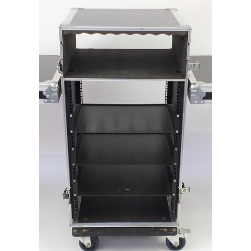 15 - Large Rhino flight case with twin table, 111.5cm high