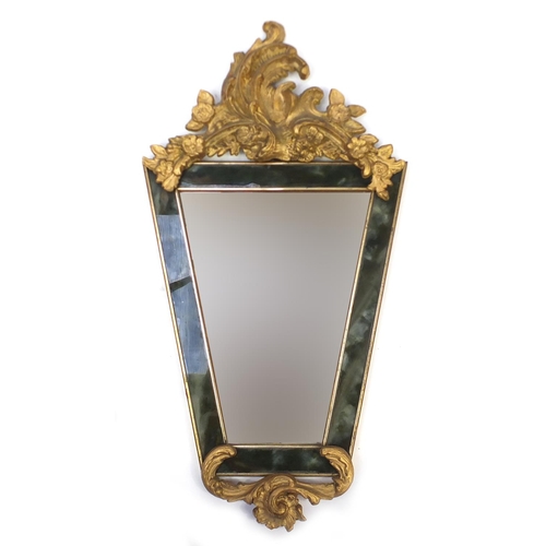 17 - Ornate gilt pier mirror, 90cm high