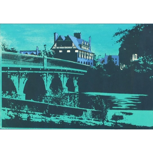 69 - David Marsden '81 - The Ossington, Newark, pencil signed artist proof screen print, framed, 74.5cm x... 