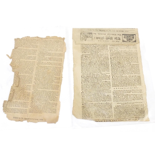 208 - 17th century and later newspapers including The London Gazette, The Literary Guardian, The London Ch... 