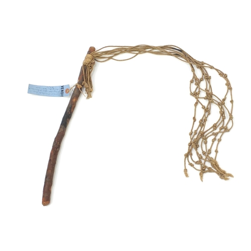 23 - Antique Cat of Nine Tails, previously removed from The Magistrates Office at Harrismith 1900, 43.5cm... 