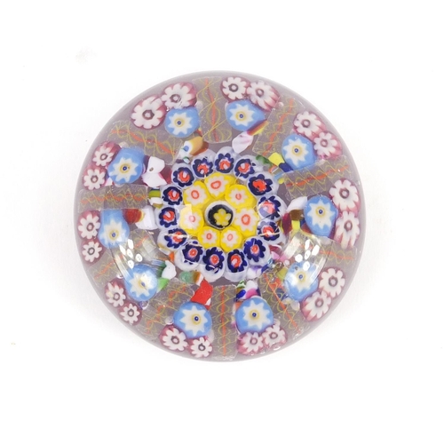 669 - 19th century Millefiori glass paperweight, 7.5cm diameter