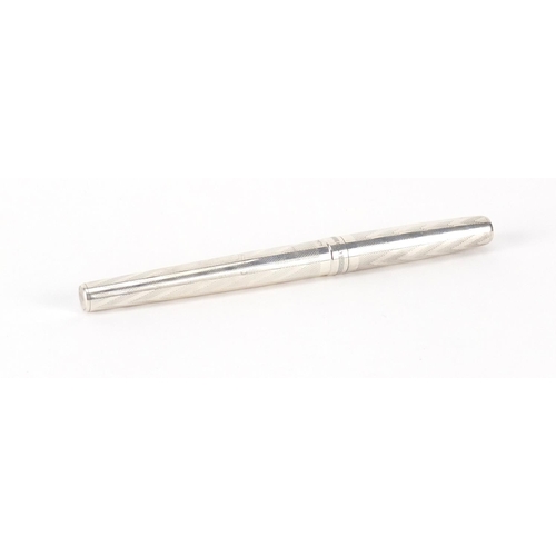 10 - Montegrappa 925 silver ballpoint pen, model 1055VI