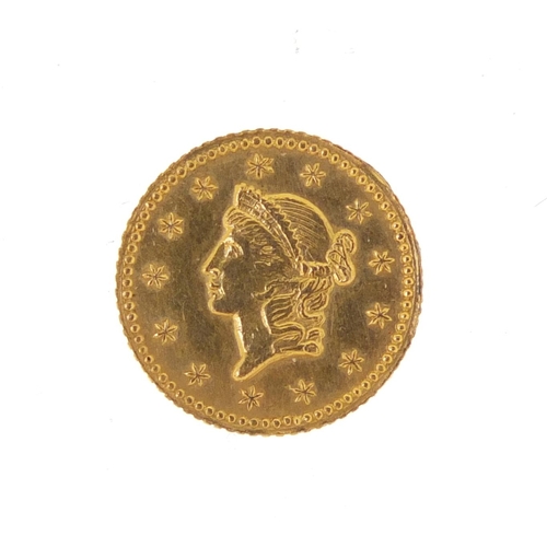 252 - United States of America 1853 gold dollar