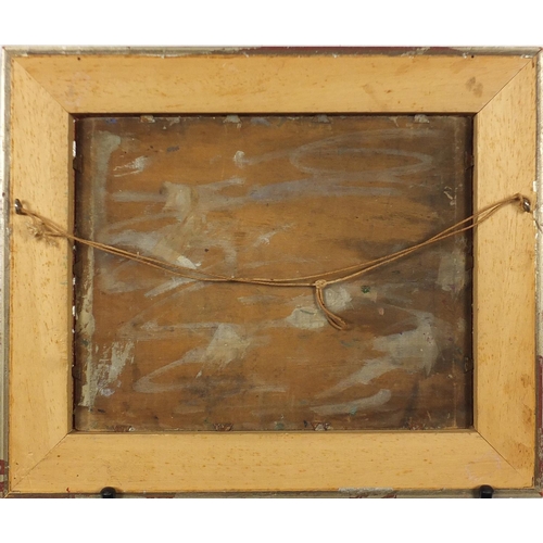 1045 - Robert Wakeham Pilot - Winter landscape, oil on board, framed, 26cm x 20cm (PROVENANCE: Ex private c... 