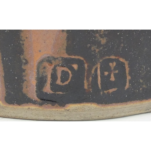 709 - Large David Leach Lowerdown studio pottery vase, impressed marks, 43cm high