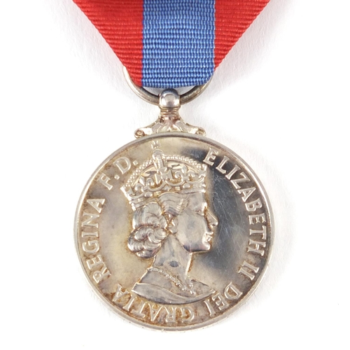 528 - Faithful service medal awarded to HENRY WALTER JOHN HARVEY, with ribbon and box