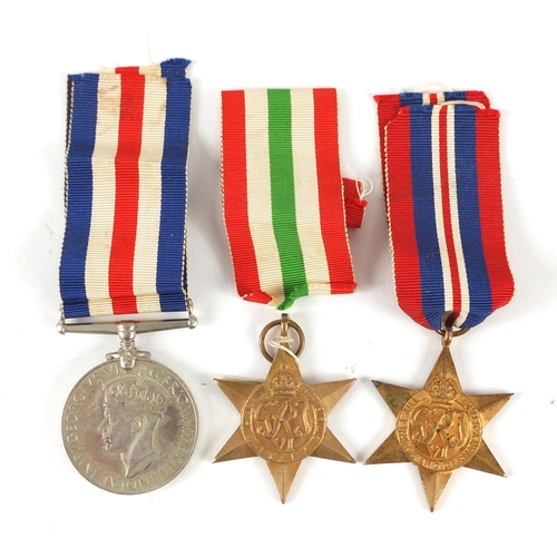 523 - Three British Military World War II medals