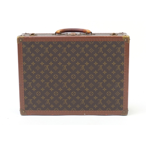 68 - Mid 20th century Louis Vuitton monogramed briefcase, serial no 904721, 50.5cm wide