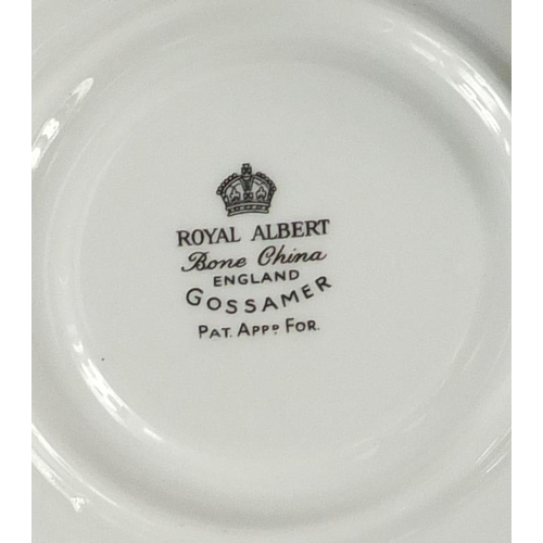 101 - Set of six Royal Albert Gossamer cups and saucers