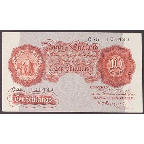 255 - Good collection of Bank of England bank notes including Cashiers Cyril Patrick Mahon, Basil Gage Cat... 