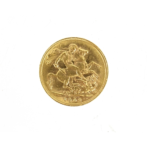 220 - Edward VII 1902 gold sovereign