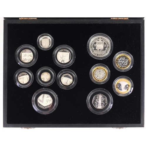 2621 - 2009 United Kingdom silver proof coin set including a Kew Garden fifty pence piece, with certificate... 