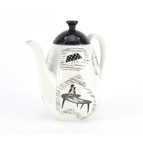 2151 - Ridgway Homemaker coffee pot, designed by Enid Seeney, 18.5cm high