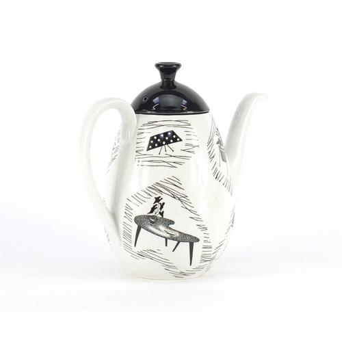 2151 - Ridgway Homemaker coffee pot, designed by Enid Seeney, 18.5cm high