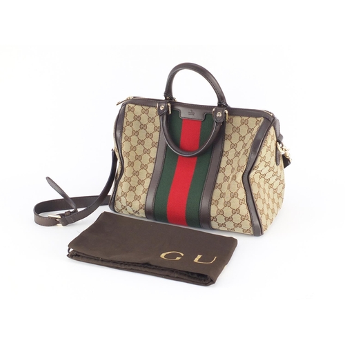 2532 - Gucci Supreme GG canvas bag with dust bag, 33cm wide