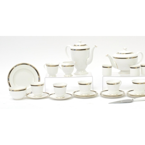 2298 - Royal Worcester Raffles teaware including coffee pot, teapot, cake stand and trio's