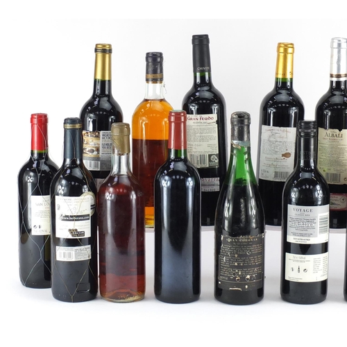 2365 - Fifteen bottles of alcohol, mostly red wine including Vina Albali