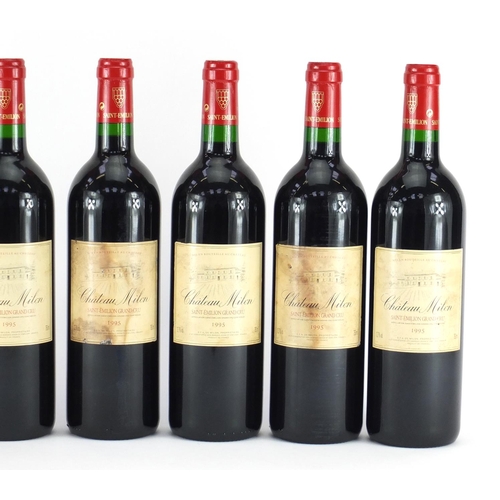 2226 - Six bottles of 1995 Chateau Milon St Emilion Grand Cru red wine
