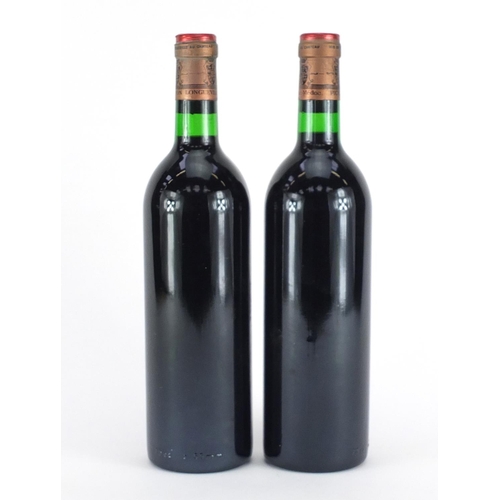 2391 - Two bottles of 1979 Chateau Pichon Pauillac red wine