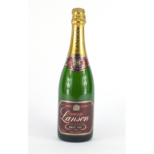 2150 - Bottle of 1981 Lanson red label vintage champagne