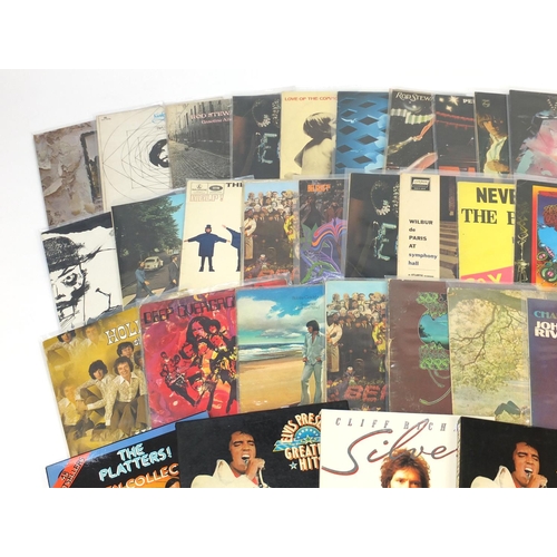 2126 - Vinyl LP's and programmes including Syd Barrett The Madcap Laughs on Harvest SHVL765, The Kinks, Rod... 