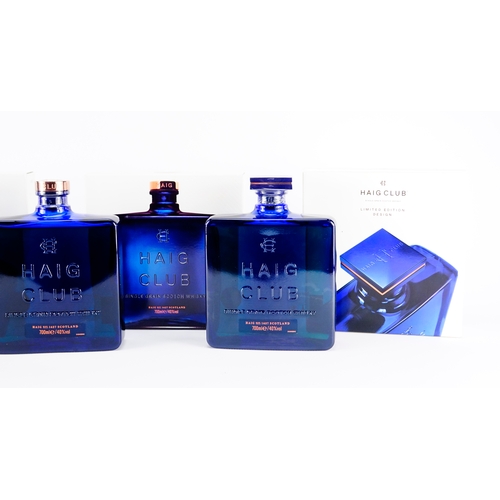 2339 - Three bottles of Haig Club limited edition  whiskey with boxes