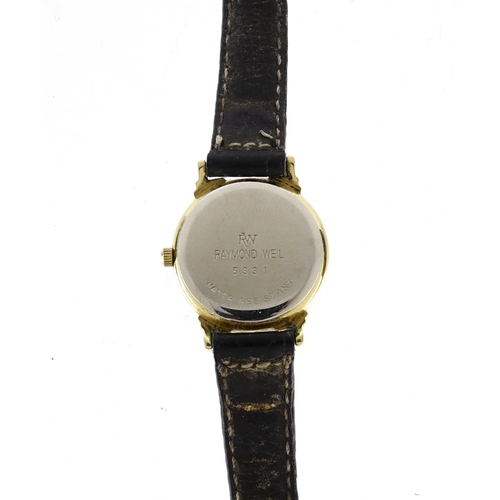 2941 - Ladies Raymond Weil Geneve wristwatch, the case numbered 5331, 2.4cm in diameter
