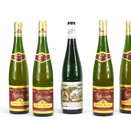 2361 - Six bottles of white wine including five bottles of 2006 Pfaffenheim Pinot Blanc Alsace