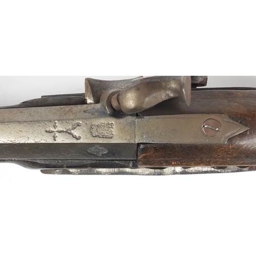 540 - Decorative percussion style pistol, 28cm long
