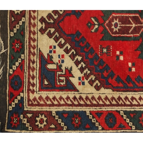 2079 - Rectangular carpet runner having an all over geometric motifs, 280cm x 79cm