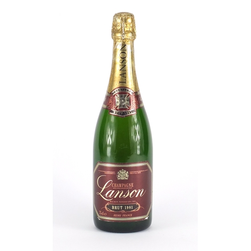 2399 - Bottle of 1981 Lanson red label vintage champagne